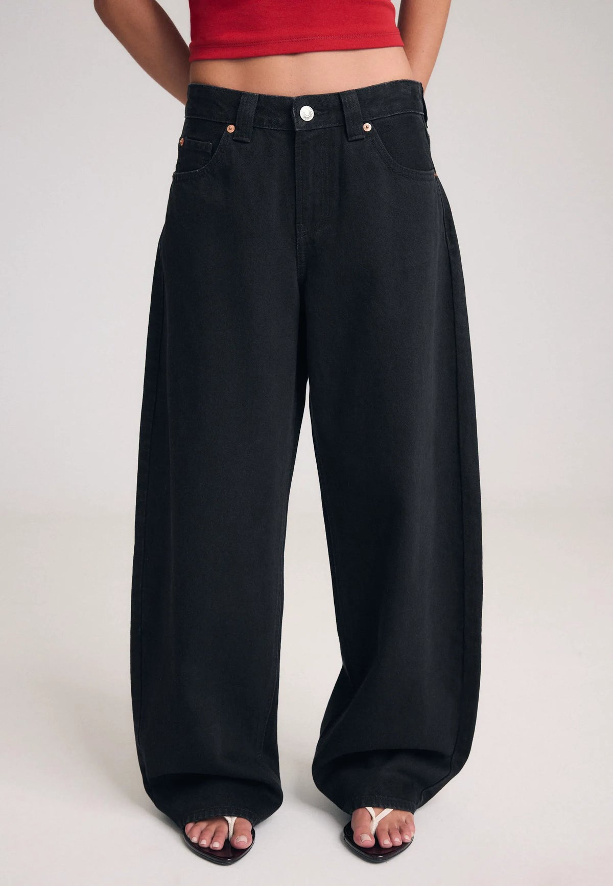 BLACK DENIM WASHED EFFECT