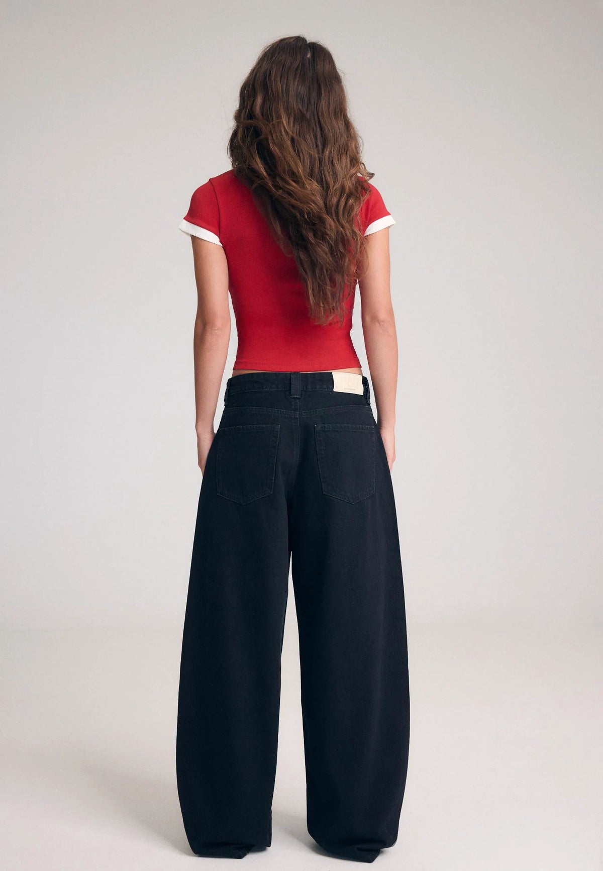 BLACK DENIM WASHED EFFECT
