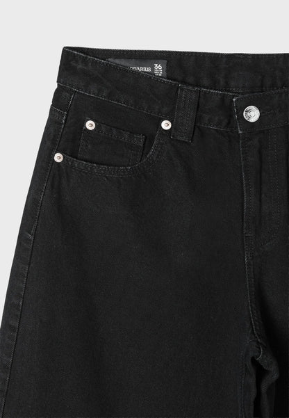 BLACK DENIM WASHED EFFECT