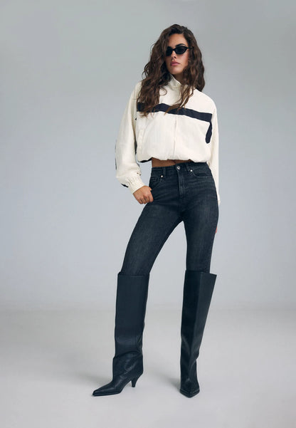 BLACK DENIM WASH