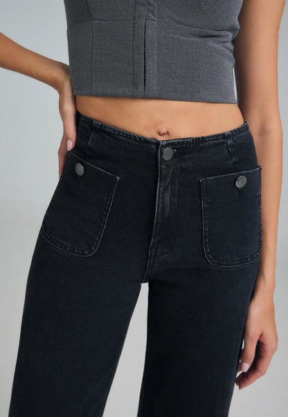 BLACK DENIM RINSE WASH