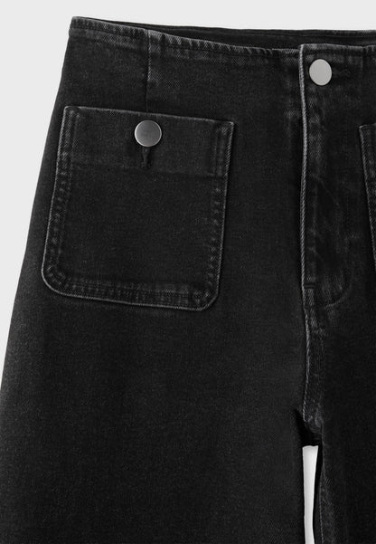 BLACK DENIM RINSE WASH