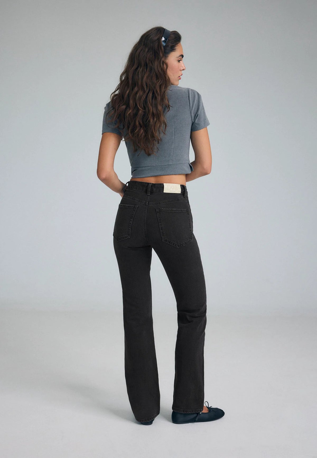 BLACK DENIM WASHED EFFECT