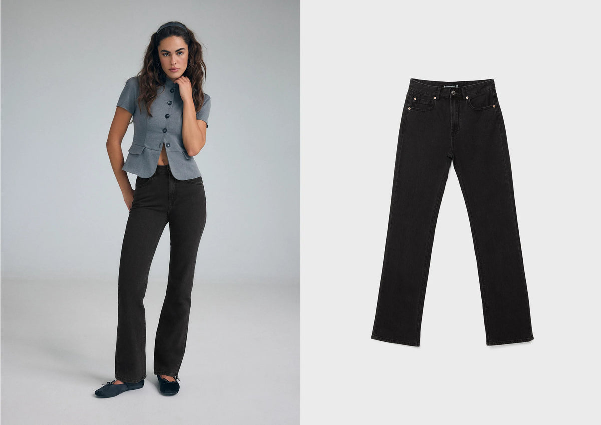 BLACK DENIM WASHED EFFECT