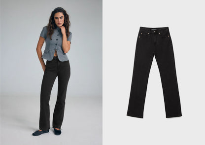 BLACK DENIM WASHED EFFECT