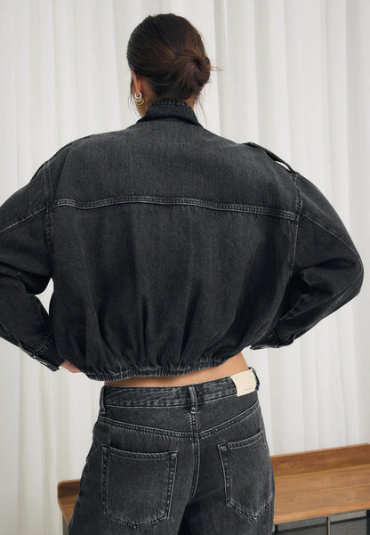 BLACK DENIM WASH