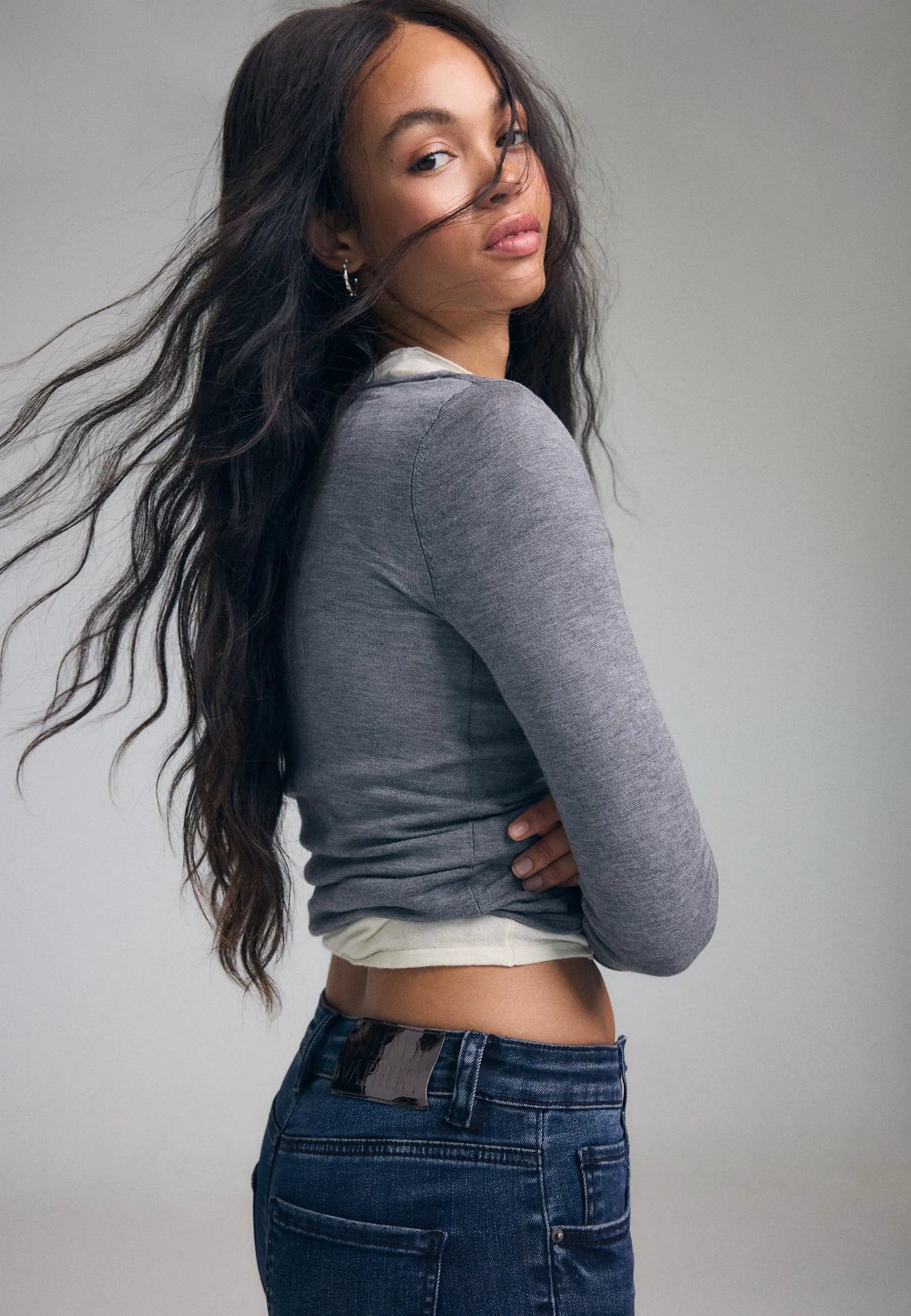 BLACK DENIM WASHED EFFECT