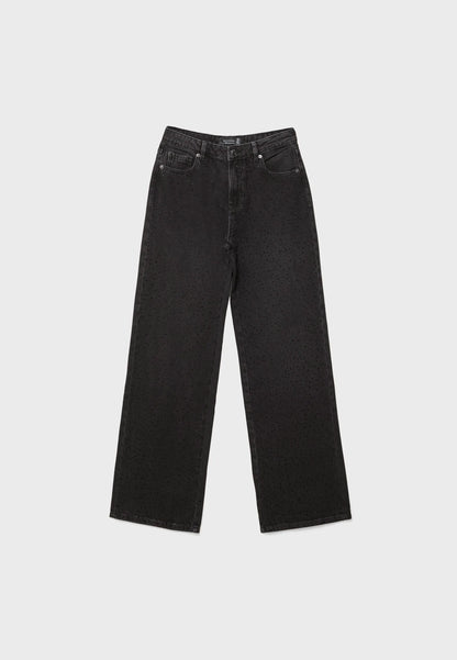 BLACK DENIM WASHED EFFECT