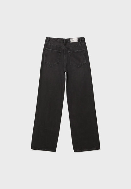 BLACK DENIM WASHED EFFECT