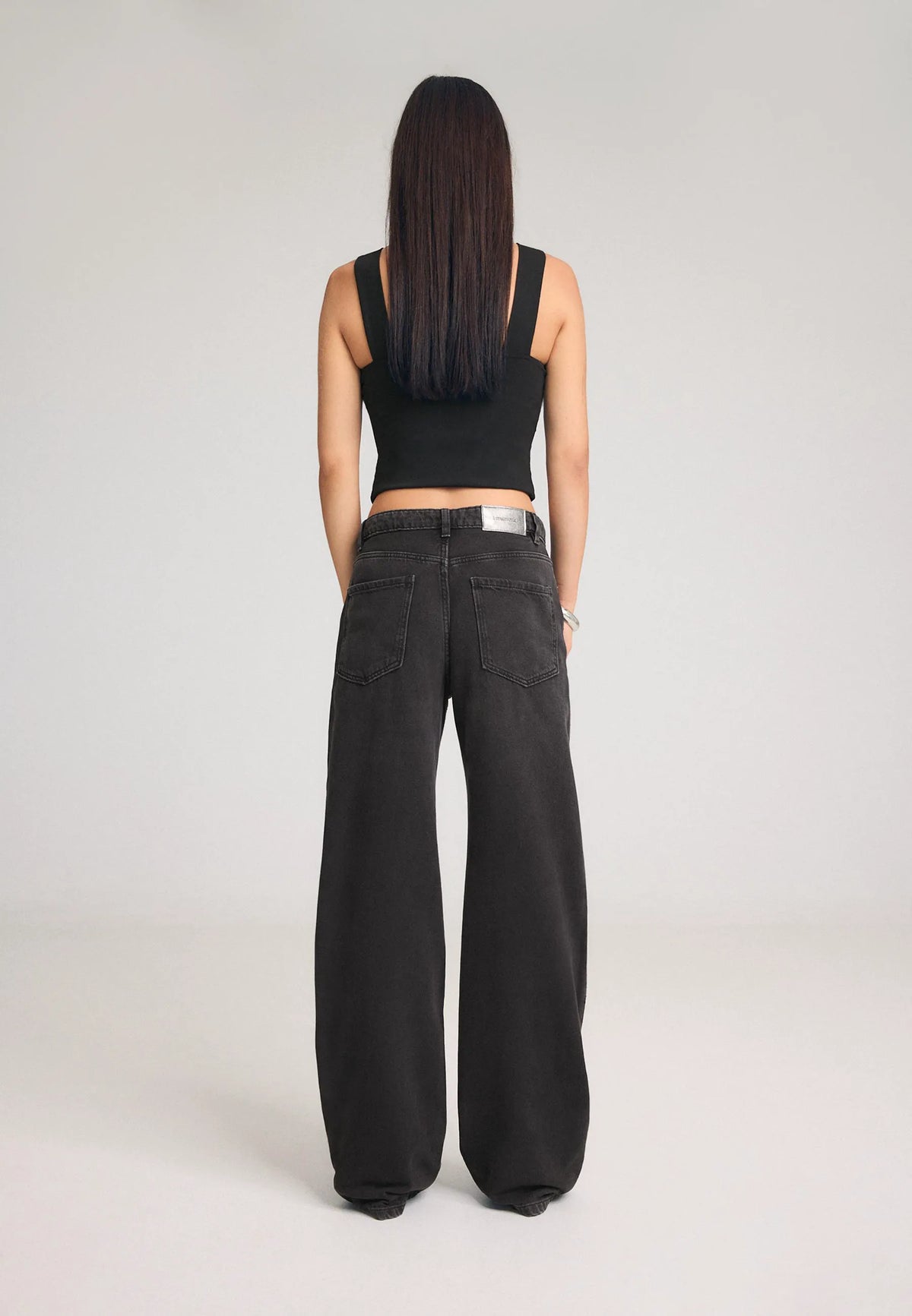 BLACK DENIM WASHED EFFECT