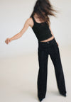 BLACK DENIM WASHED EFFECT