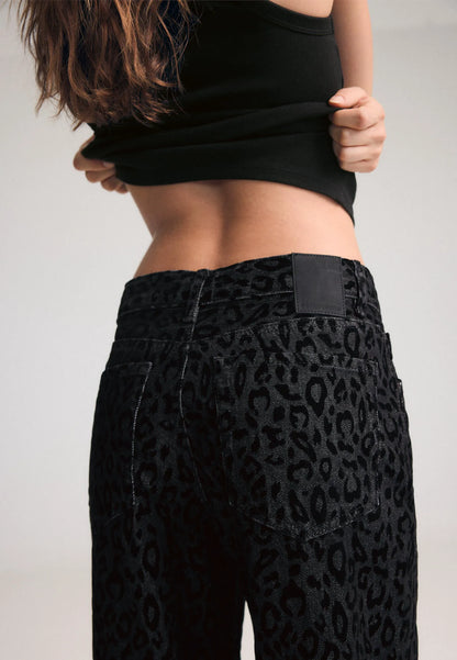 BLACK DENIM WASHED EFFECT