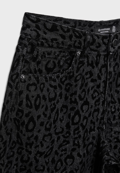 BLACK DENIM WASHED EFFECT