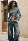 DARK GREY DENIM WASH