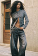 DARK GREY DENIM WASH