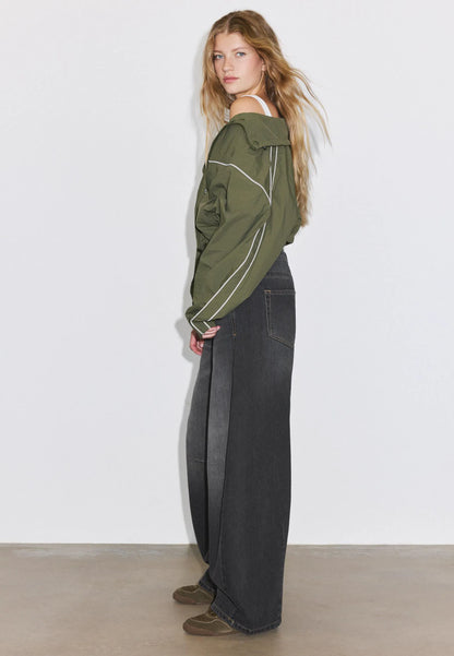 DARK GREY DENIM WASH